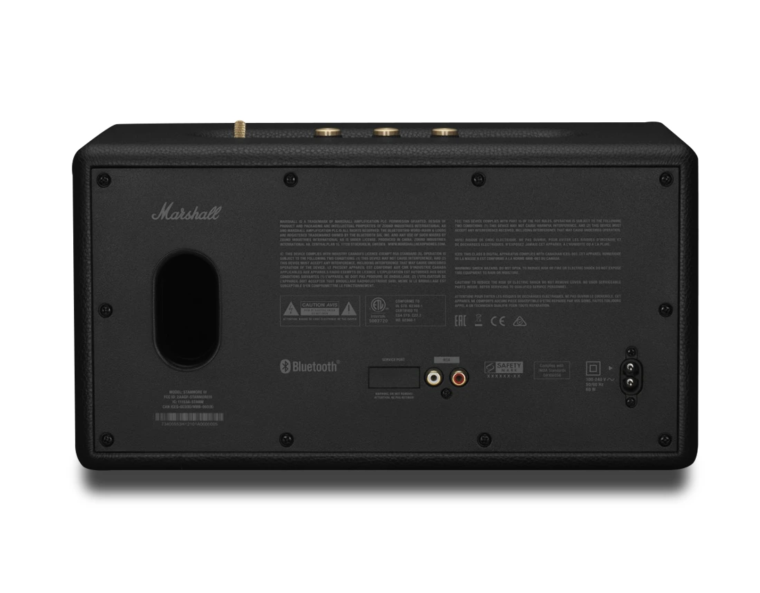Conector RCA analógico en la parte trasera del altavoz Marshall Stanmore III