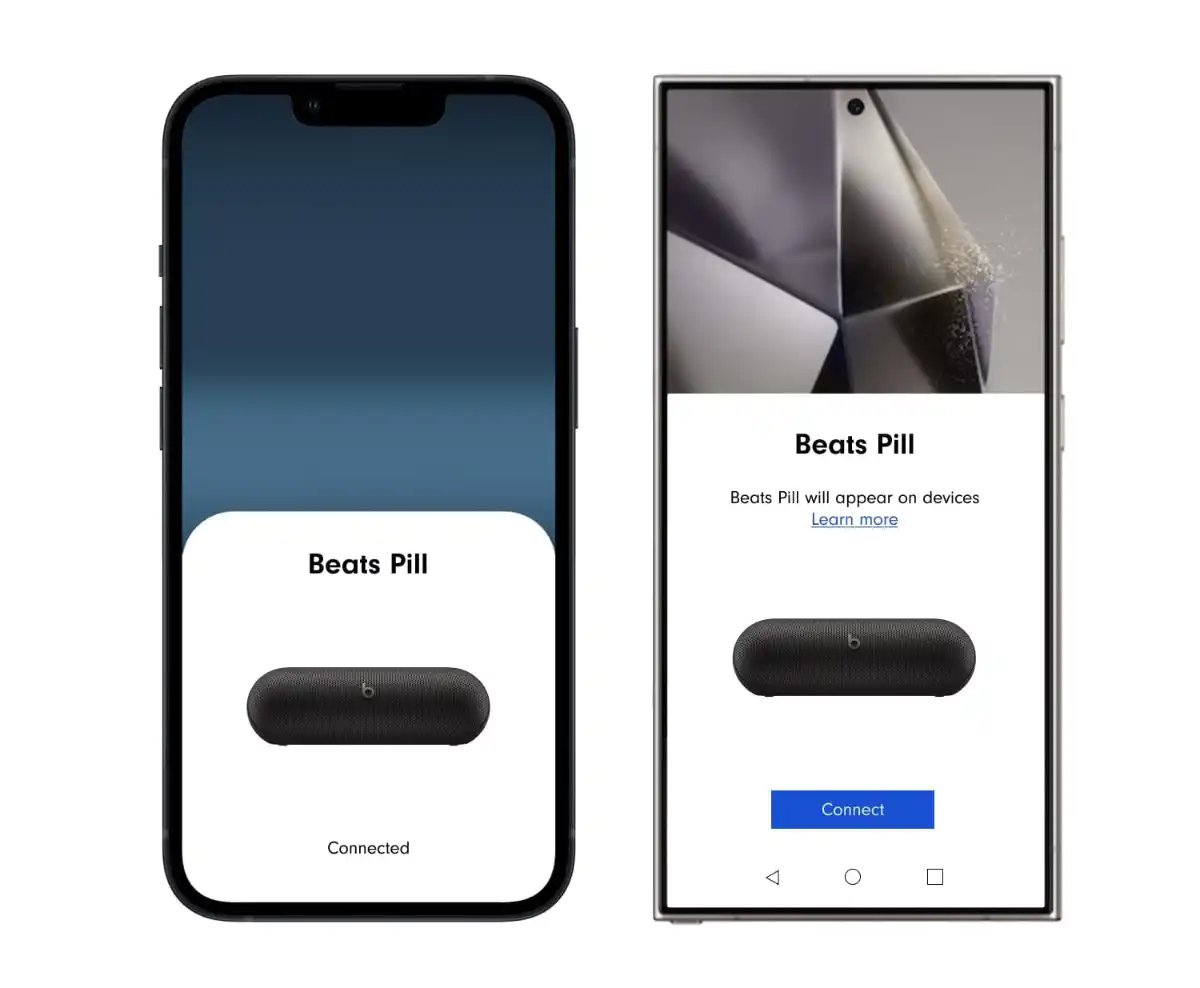 La app Beats disponible para iOS & Android permite controlar algunas funcionalidades del altavoz Beats Pill
