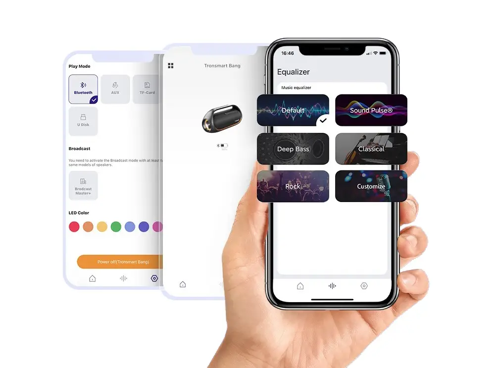 App Tronsmart para Android & iOS con la que configurar el altavoz