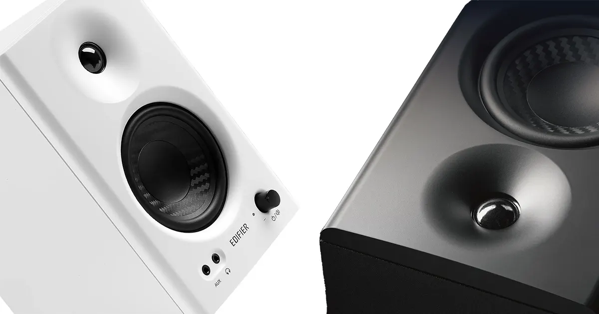 Los monitores de estudio Edifier MR4 están disponibles en color Blanco y Negro