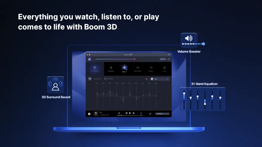 Boom 3D, Ecualizador para Windows 11 y macOS